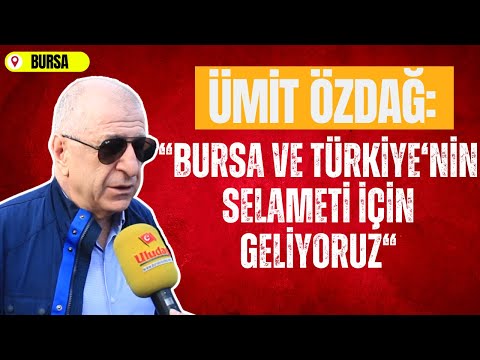 Ümit Özdağ Bursa’da vatandaşlarla buluştu