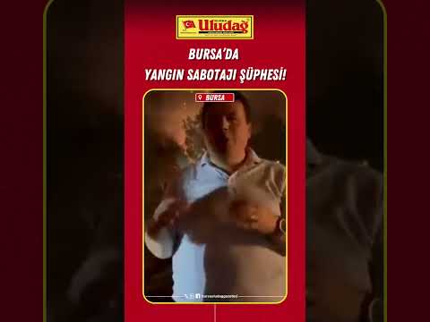 Bursa'da yangın sabotajı şüphesi!  #bursa #yangın