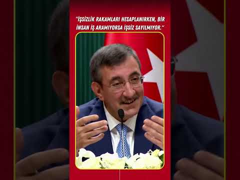 Cumhurbaşkanı Yardımcısı Yılmaz: &quot;Bir insan iş aramıyorsa işsiz sayılmıyor.&quot;