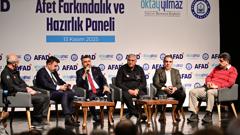 Yıldırım’da afet farkındalığı paneli: “Afetler kaçınılmaz, kayıplar kader değildir”