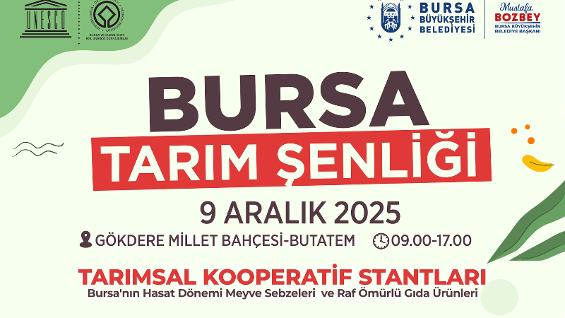 Bursa Tarım Şenliği 9 Aralık’ta başlıyor