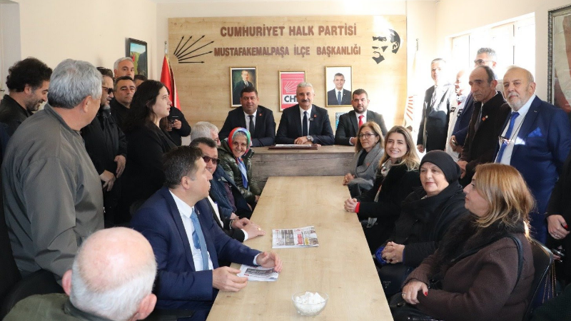 CHP Bursa İl Başkanı Yeşiltaş'tan Mustafakemalpaşa’da saha çalışması