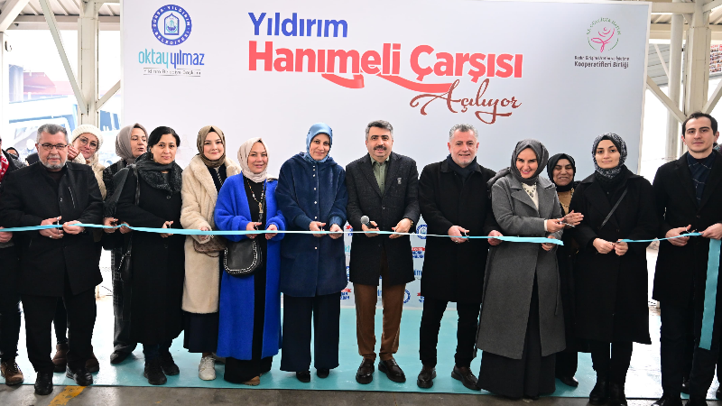 Yıldırım'da Hanımeli Çarşısı kadın girişimcilere kapılarını açtı