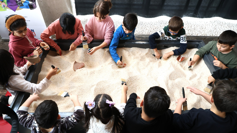 Minik arkeologlar Osmangazi’de tarihin izini sürdü