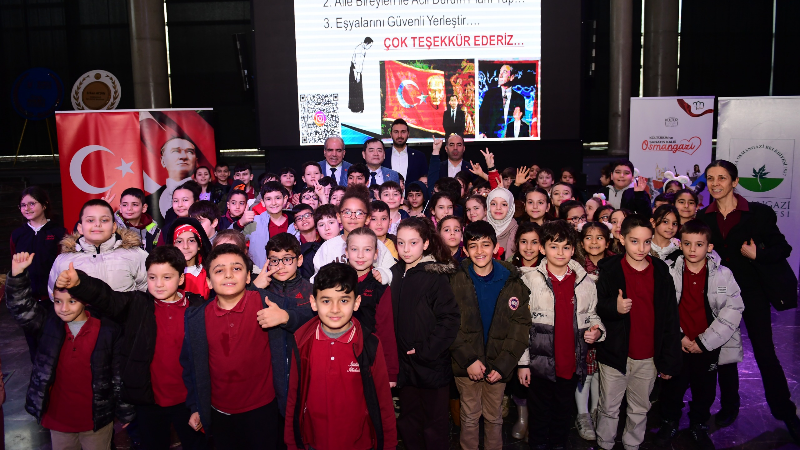 Osmangazi’de çocuklara deprem farkındalığı eğitimi