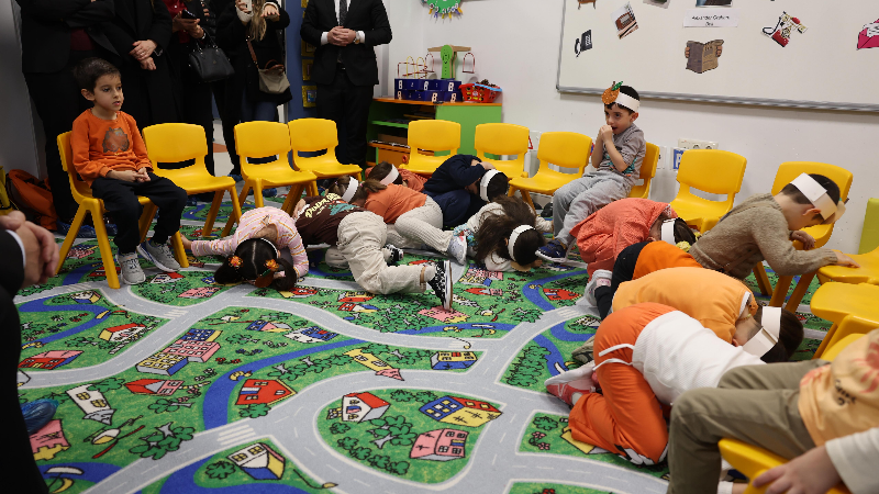 Bursa’da çocuklara oyunlarla afet farkındalığı